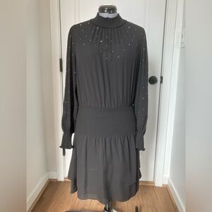 White House Black Market Black Long Sleeve Dress